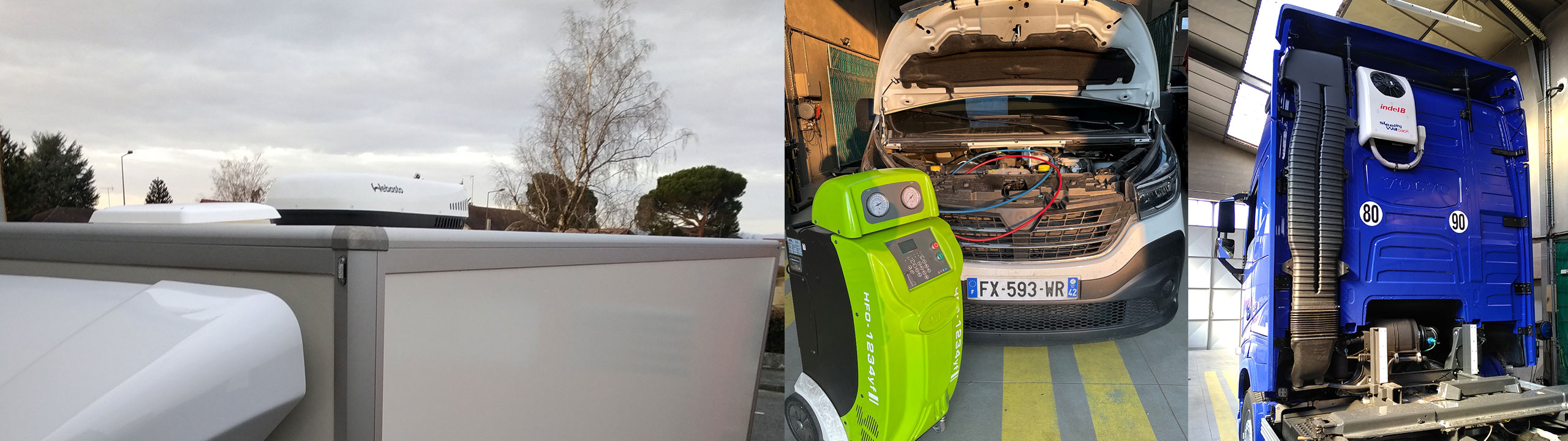 Installation de climatisation de nuit pour camion et poids lourd