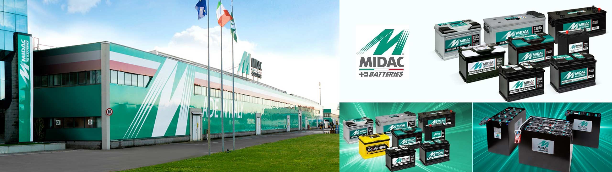 Vente de batterie Midac - Made in Italia pour tous types d'utilisation